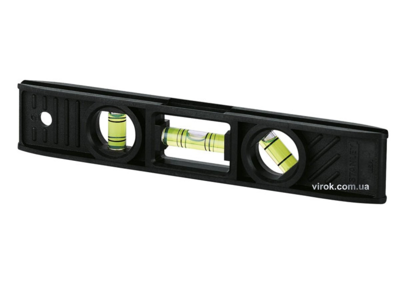 Рівень STANLEY "Torpedo" : L= 20 см, 3 капсули, АБС-(пастик) корпус