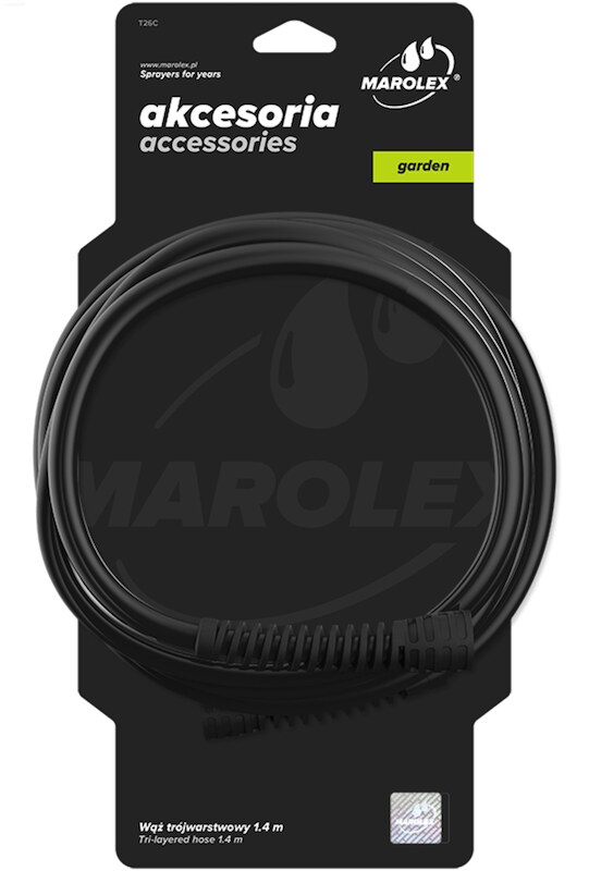 Шланг з гайками MAROLEX : 140 см (P097.064)(T26C)(hobby,profession,profession+,titan,movi,x-line) (A054.164)