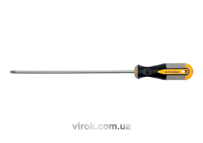 Викрутка хрестова VOREL : "Philips" PH1 х 250 мм. Cr-V [12/36/144]