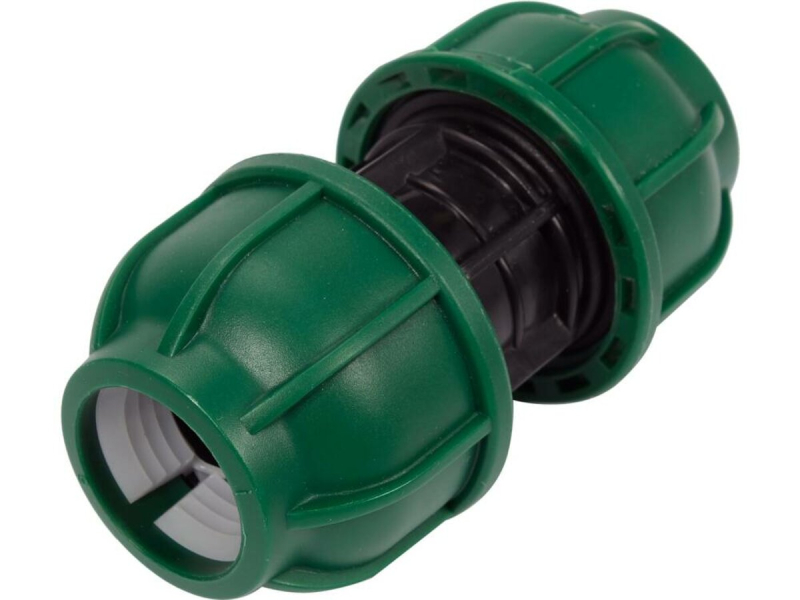 Муфта до водяних пластикових труб 25 мм- 25 мм FLO поліпропіленова, для тиску 1 MPa [50]