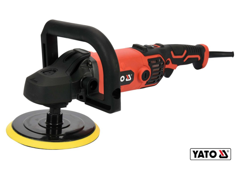 Полірувальна машина мережева YATO : 1400 Вт, диск Ø180 мм, 600-3500 об/хв, кріплення М14 [2/24]
