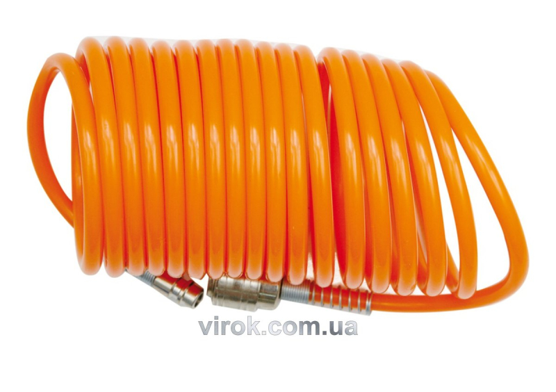 Шланг пневматичний VOREL Ø= 6х8 мм, l= 10 м з швидкознімним з'єднанням [25]