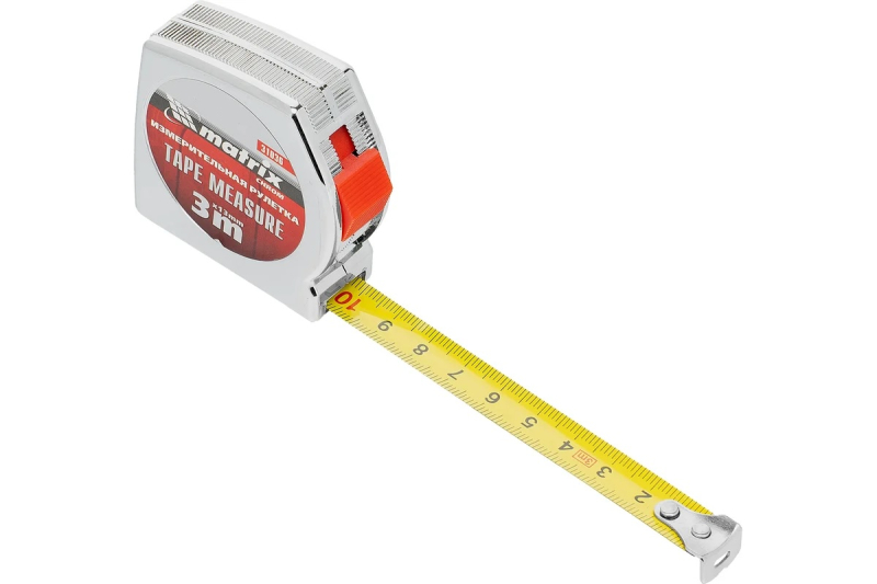 Рулетка 3мх13 мм, хромированый корпус МТХ