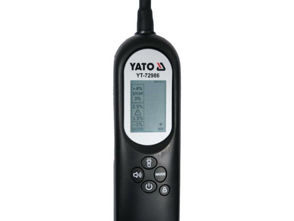 Тестер тормозной жидкости YATO с LCD дисплеем и звуковым сигналом, питание- аккумулятор 3,7 В (YT-72986)
