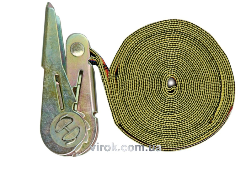 Пас для кріплення багажу VOREL, зажим. фіксатор : 25мм х 5м [12/48]