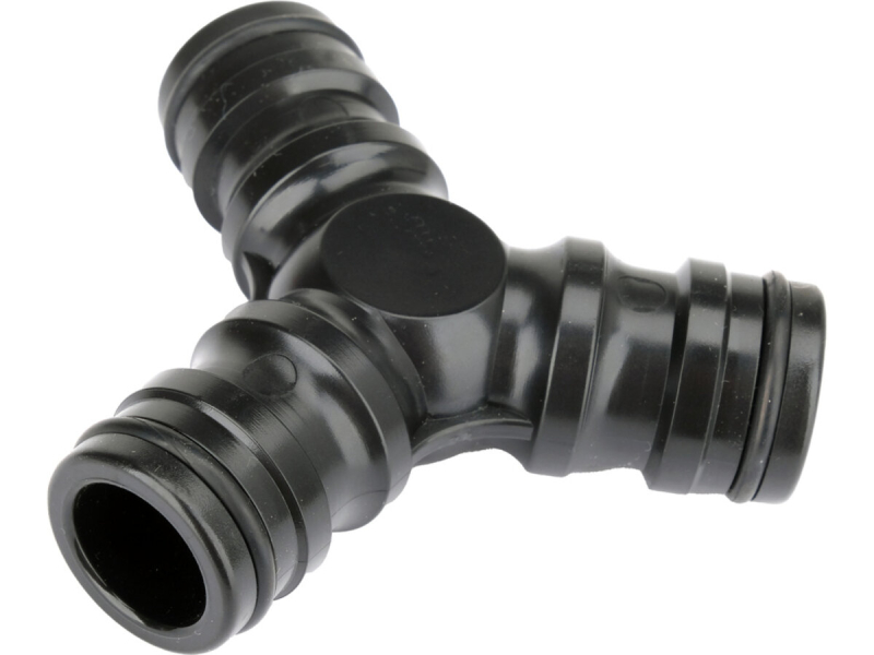 З'єднувач трійник високого потоку YATO для шлангів Ø= 1" з ABS пластика [12/96]