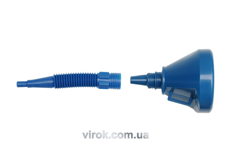 Лійка гнучка VOREL "2 в 1" голуба