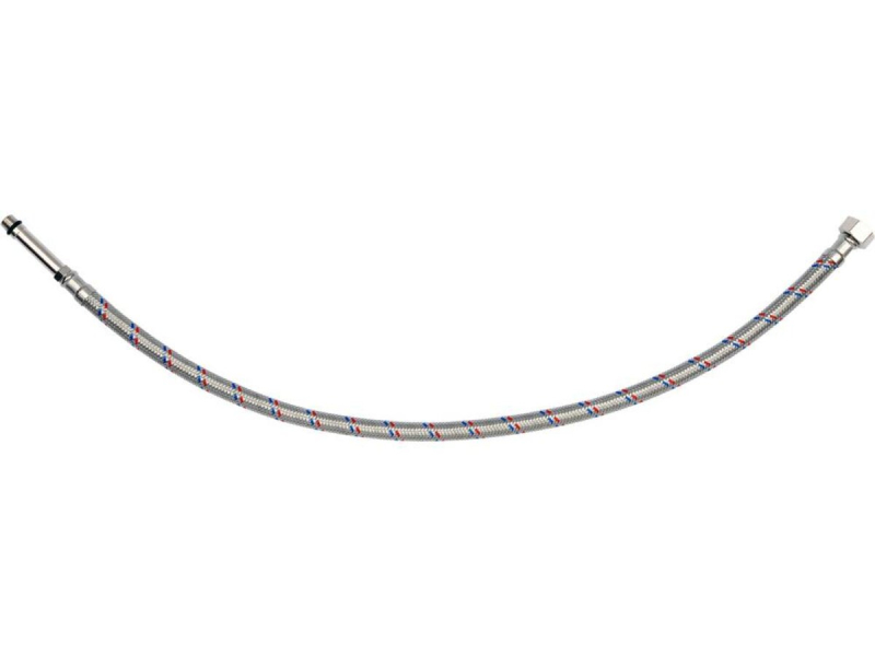 Шланг водопровідний з опліткою з нерж сталі FALA l= 600мм Ø= 8/12, з'єдн F-3/8" х M-M10x1- 50мм 1МПа