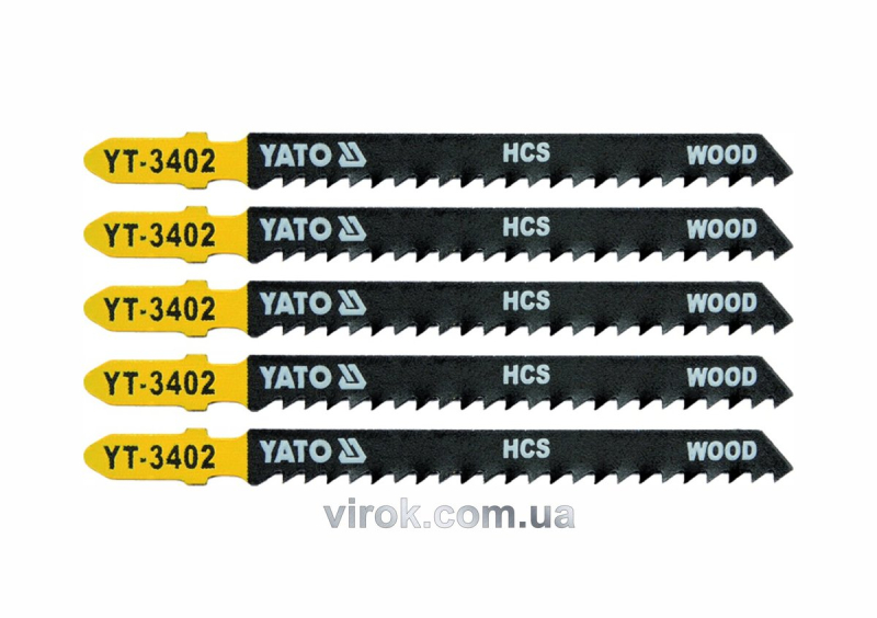 Полотно для електролобзика (дерево) YATO : 8TPI, L= 100 мм. Уп. 5 Шт. [50/250]