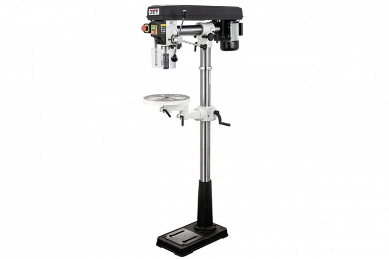 Свердлильно-радіальний верстат JET JDR-34F : 400В 0,6(0,35) кВт. МК2/В16 св. Ø≤ 16мм. 0-90°/0-45°