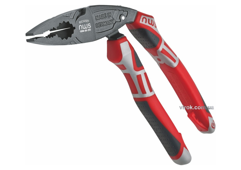 Плоскогубці комбіновані NWS : вигнуті 45°, L= 200 мм DW