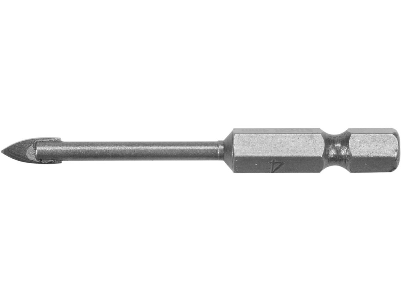 Свердло по склу і кераміці STHOR : YG6X, HEX-1/4", Ø= 4 x 60 мм (21701)