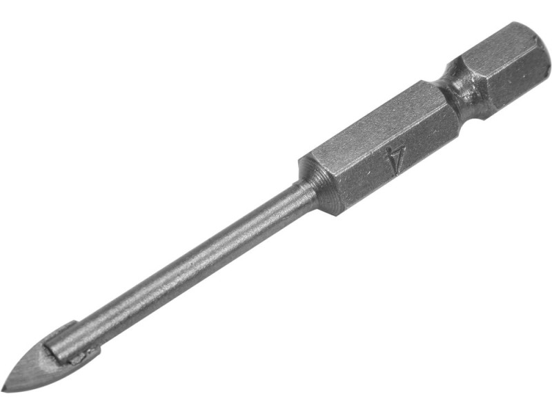 Свердло по склу і кераміці STHOR : YG6X, HEX-1/4", Ø= 4 x 60 мм (21701)