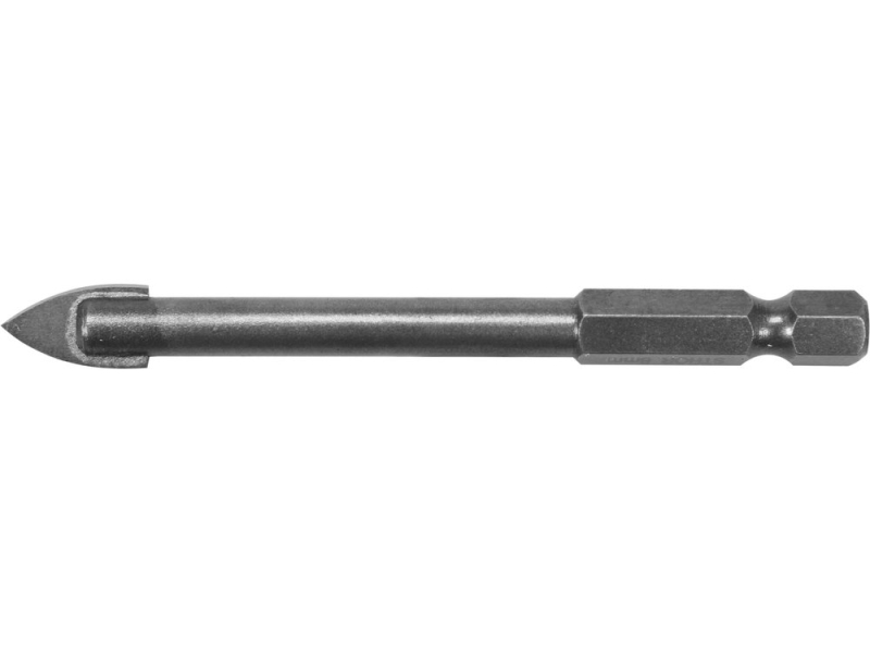 Свердло по склу і кераміці STHOR : YG6X, HEX-1/4", Ø= 8 x 80 мм (21704)