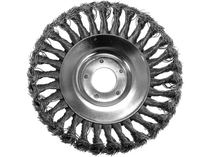 Щітка - крацовка дискова з плетеного дроту YATO Ø= 150/ 25,4 мм до газоно-коси