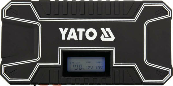Пусково-зарядная батарея Li-Pol YATO емкость 12 Агод, 300/500 А, питание через USB: 5В, 2А (YT-83082)