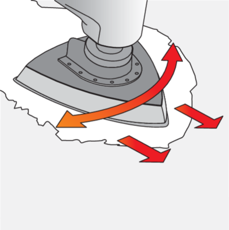 Стопа-насадка шліфувальна з алюмінію YATO: 80х 80х 80 мм для реноватора YT-82223