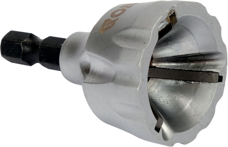 Знімач фаски YATO на 6-гран. шпинделі- 1/4", Ø= 3-19 мм, глиб.- 12 мм