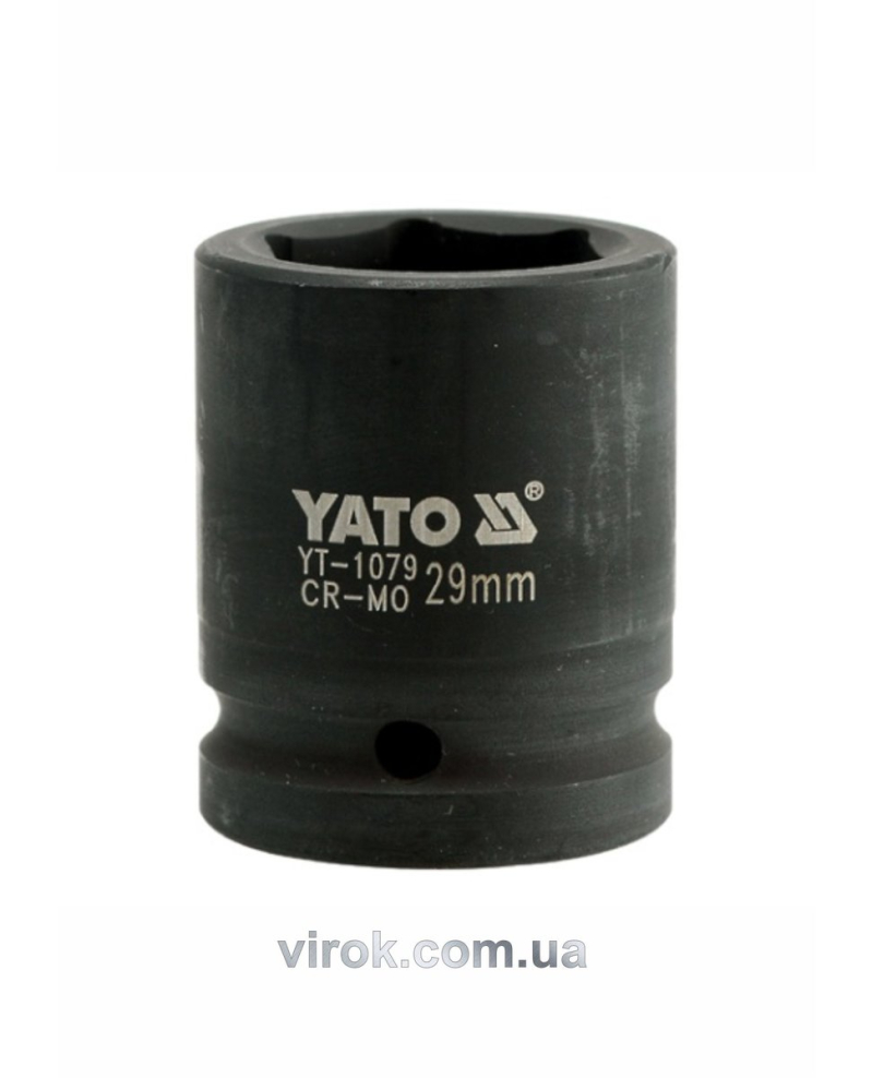 Головка торцева ударна 6-гранна YATO : квадрат 3/4", М= 29 мм, L= 53 мм