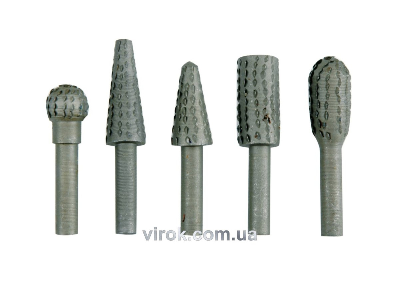 Фрези металеві по дереву та ДСП VOREL, Набір, 5шт, Ø-6мм [25/200]