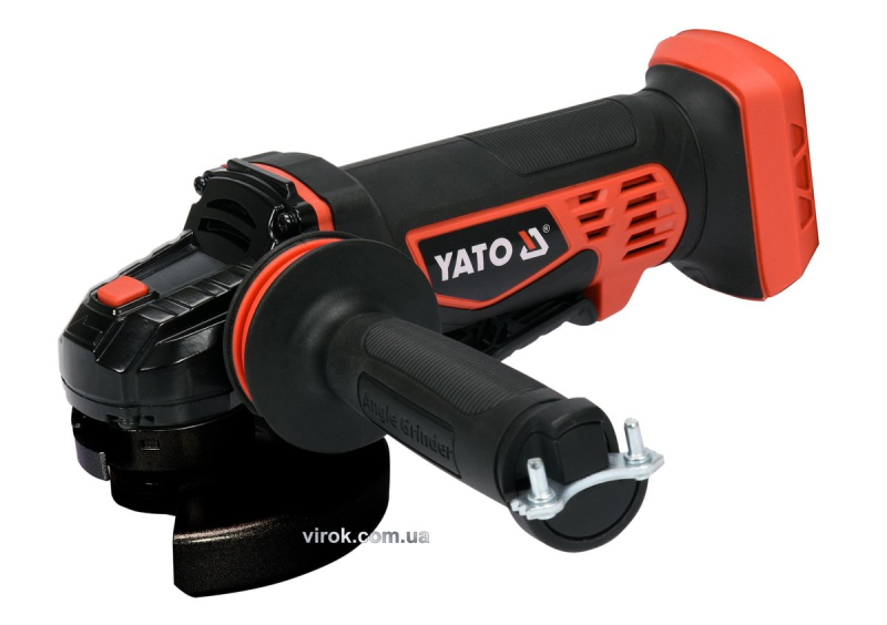 Шліфмашина кутова акумуляторна YATO 18 В, для диска Ø=125 мм (БЕЗ АКУМУЛЯТОРА)