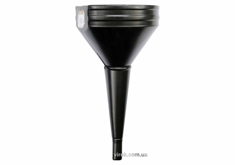 Лійка чорна VOREL : висота- 310 мм, зовнішній і внутрішній діаметр- 210 x 170 мм