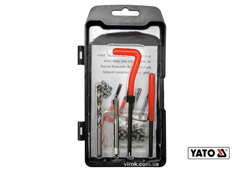 Набір для ремонту різьби YATO : М5 x 0.8 мм, HSS 4241/4341, 30 шт