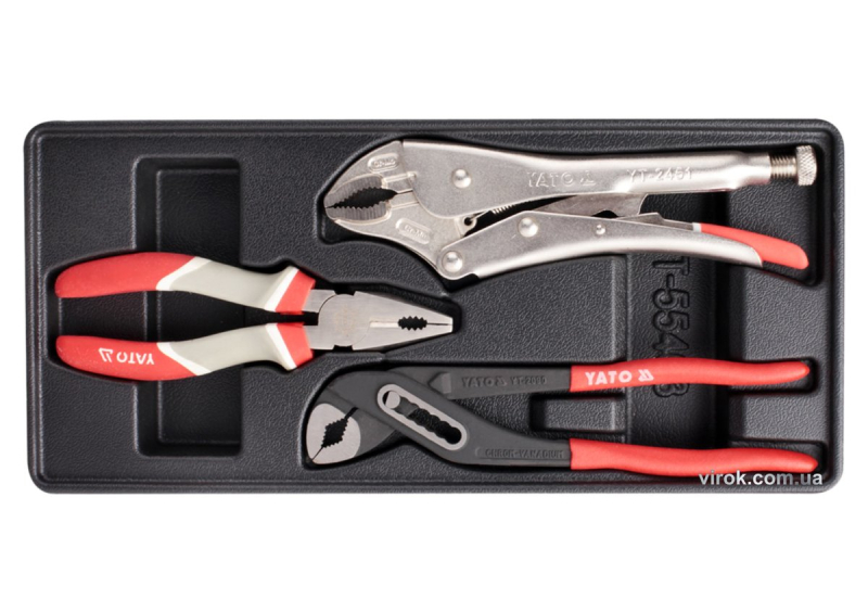 Вклад до інструментальної шафи YATO : плоскогубці, кліщі. 3 Шт.