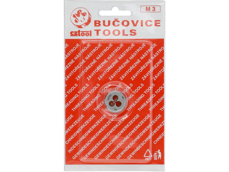 Плашка CZTOOL М3 х 0.5 мм, m= 25 г (24500)