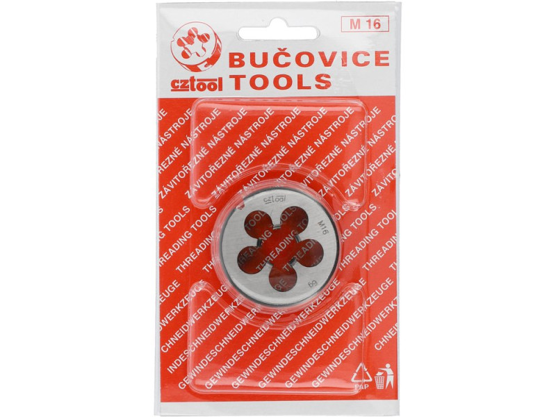 Плашка CZTOOL М16 х 2 мм, m= 150 г (24630)