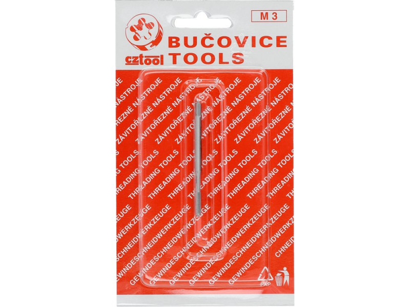 Мітчик машинний M3 HSS M2 CZTOOL 24960, довжина 56 мм