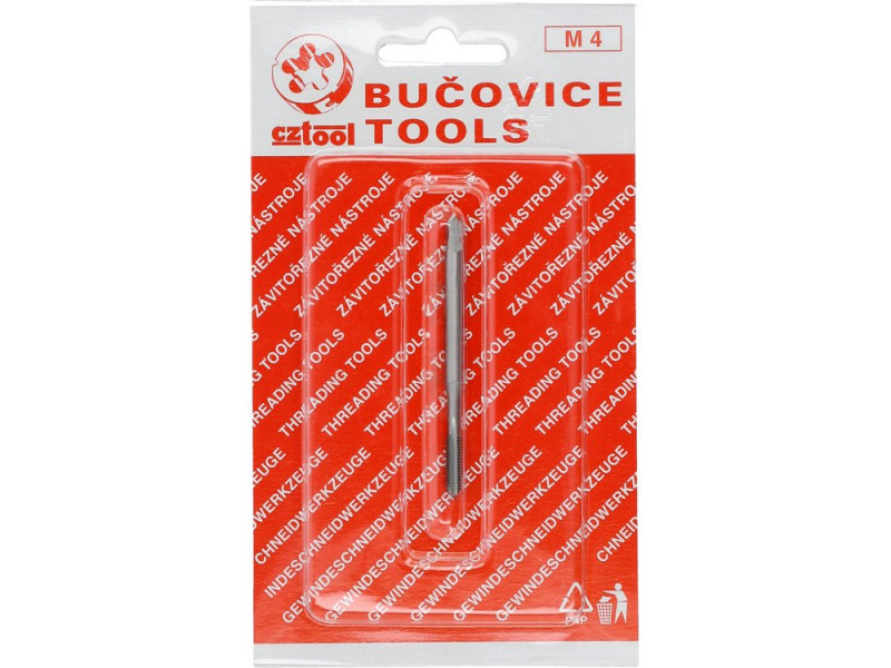 Метчик машинный M4 HSS M2 CZTOOL 24961, длина 63 мм