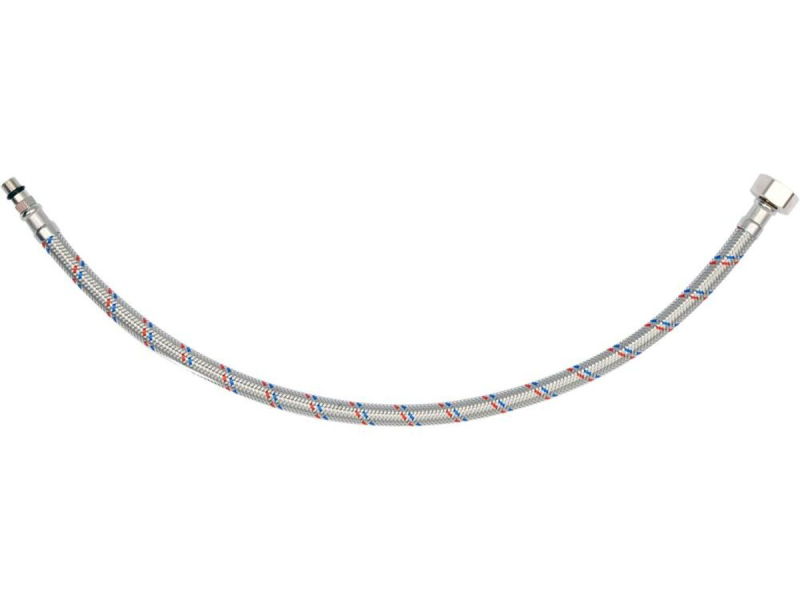 Шланг водопровідний з опліткою з нерж сталі FALA l= 500мм Ø= 8/12, з'єдн F-1/2" х M-M10x1- 17мм 1МПа