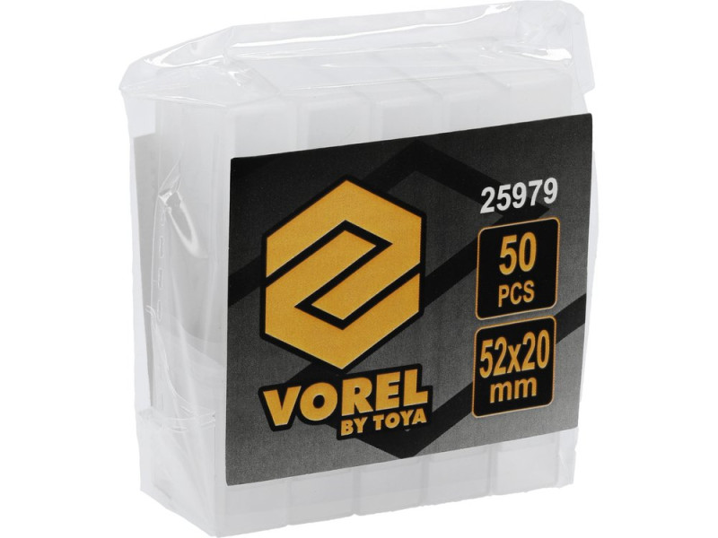Лезвия запасные трапециевидные 52×20 мм VOREL 25979, 50 шт