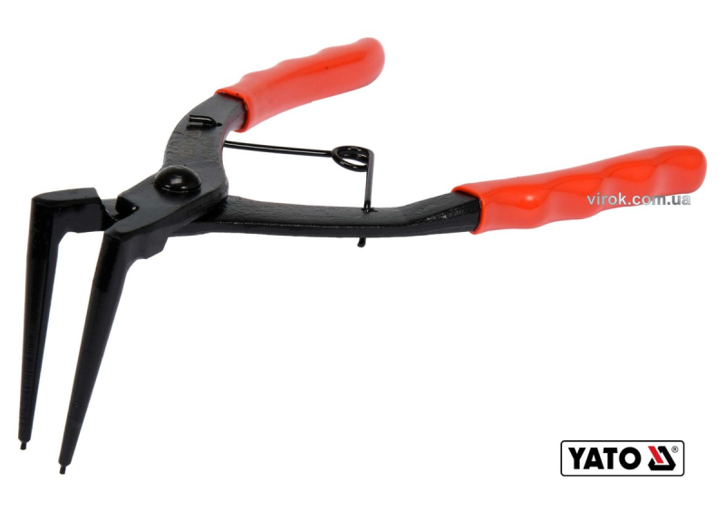 Щипці "Segera" для гальмівних колодок YATO : вигнуті 90°, l= 190/55 мм [4/40]