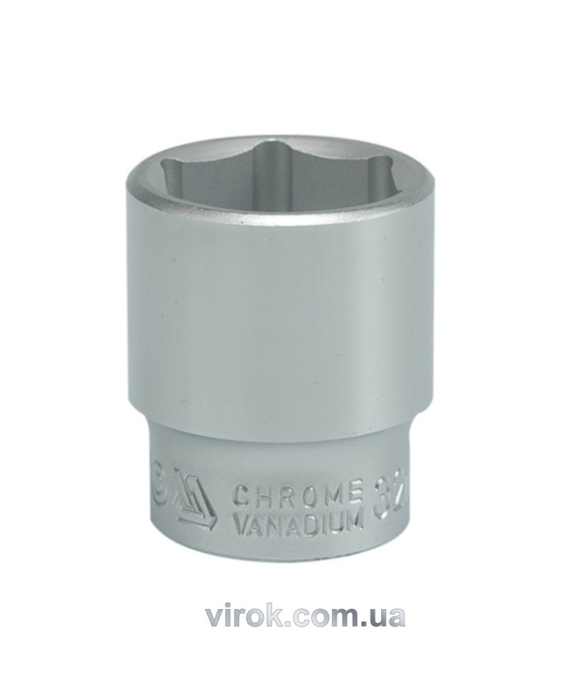 Головка торцева 6-гранна YATO : квадрат 3/4", М= 32 мм, L= 55 мм [8/48]