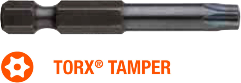 Насадка викруткова USH Industry "тонке жало" TORX TAMPER TT30 x 50 мм подовжена, Уп. 5 шт.