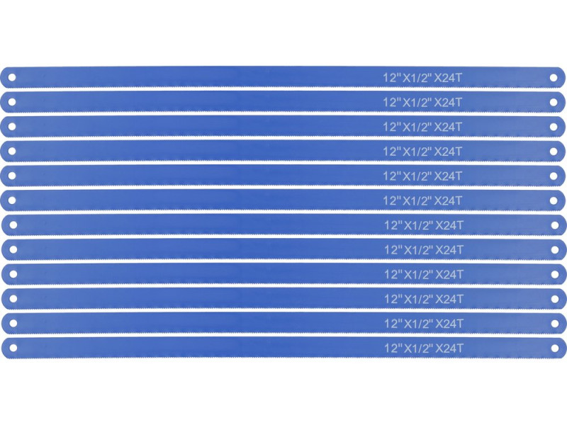 Полотно по металлу 300×12 мм HSS VOREL 27520, набор 12 шт