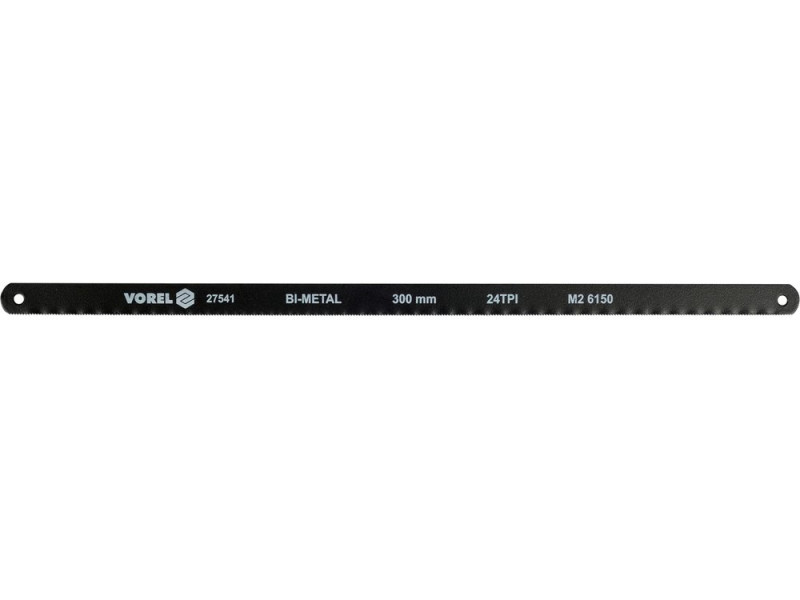 Полотно по металу 300×12,6×0,65 мм біметал CrV VOREL 27541, набір 2 шт