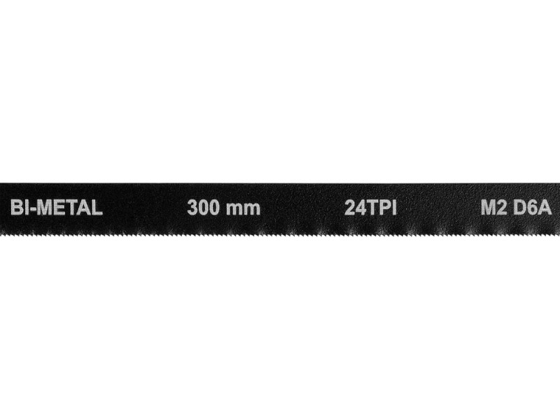 Полотно по металу 300×12,6×0,65 мм біметал VOREL 27544, набір 10 шт