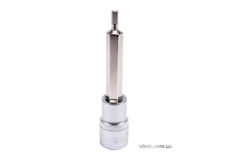 Головка торцева YATO квадрат 1/2 "SPLINE" подовжена M5, L= 100 мм [20/120]