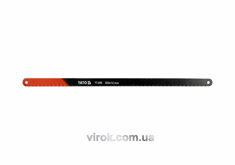 Полотно по металу YATO : 24 з/1", L= 300 мм, h=12 мм, Уп. 5 Шт. [10/200]