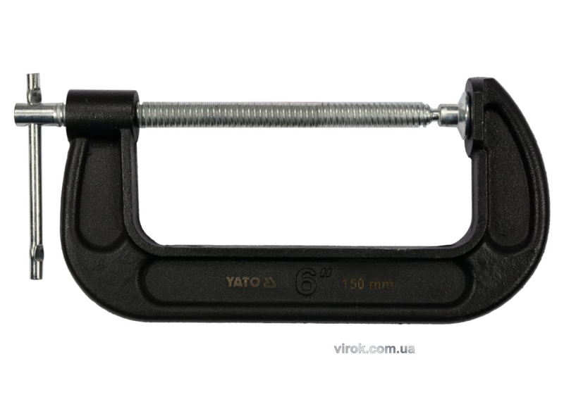 Струбцина з гвинтовим затиском "G" подібна YATO; l= 150 мм (6")