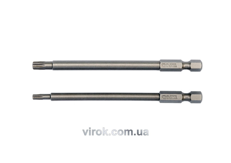Набір насадок викруткових YATO : "TORX SECURITY" T15/T27, квадрат 1/4", L=100мм. 2 шт. [25/100]