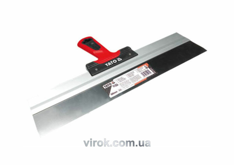 Шпатель фасадний YATO : 350 мм. холоднокатана нержавійка, двокомпонентна ручка