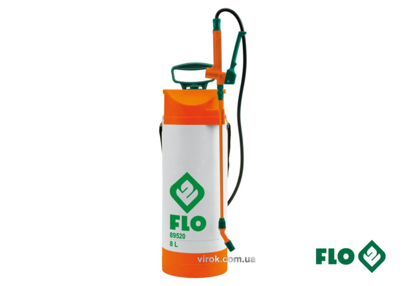 Оприскувач ранцевий FLO 0,2 MPa з манометром, шлангом і подовженням. Бачок-8 л [6]
