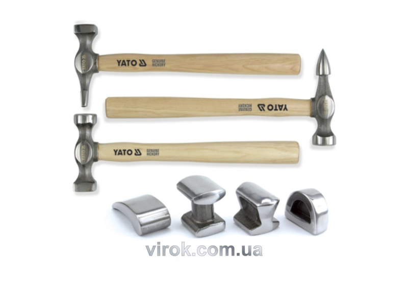 Молотки рихтувальні YATO, 4,9кг, набір 7 шт. [4]