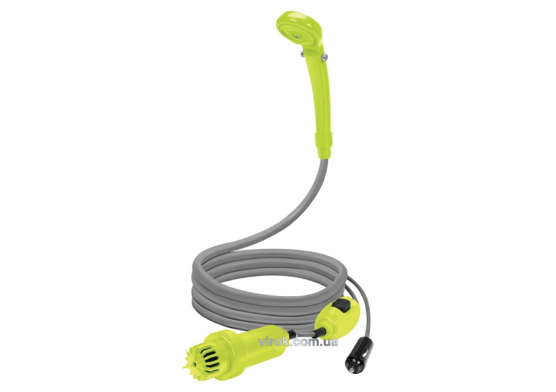 Душ портативний LUND: від акумул.-12В, продуктивність-10 л/хв, кабель живлення- 4м, шланг- 2 м [10]