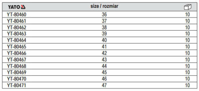 Сандалі робочі шкіряні з поліуретановою підошвою; модель SEGURA, розм. 46