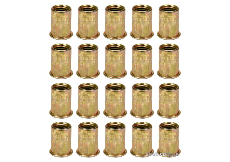 Нітогайка сталева YATO; М5, l= 13 мм, 20 шт.